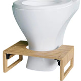 Nātaka Bathroom Stool Squatty Potty Foldable Non Slip Bamboo Footrest