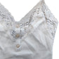 River Island Lace Trim Camisole Top Size XS Women's Cream Ribbed Blend