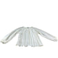 River Island UK6 Women's Pleated Blouse Long Sleeve Cream Polyester Top