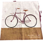 Men’s City Cruiser Graphic T-Shirt Size S Mid Plum Bicycle Design