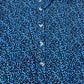 Blue Animal Print Long Sleeve Shirt Women's 100% Viscose Size 12