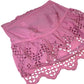 River Island Pink Bandeau Women's Floral Embroidered Cotton Lace Hem UK18