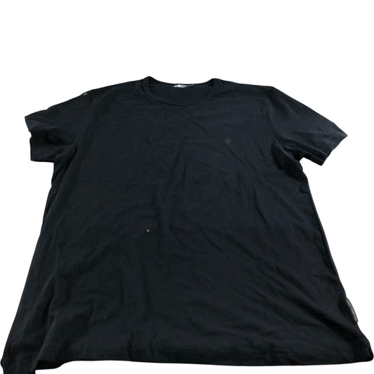 French Connection Black T-Shirt Men's 100% Cotton Crew Neck Casual Top XL