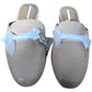 Crocodile Print Mules Women's Slip On Shoes Beige UK2.5