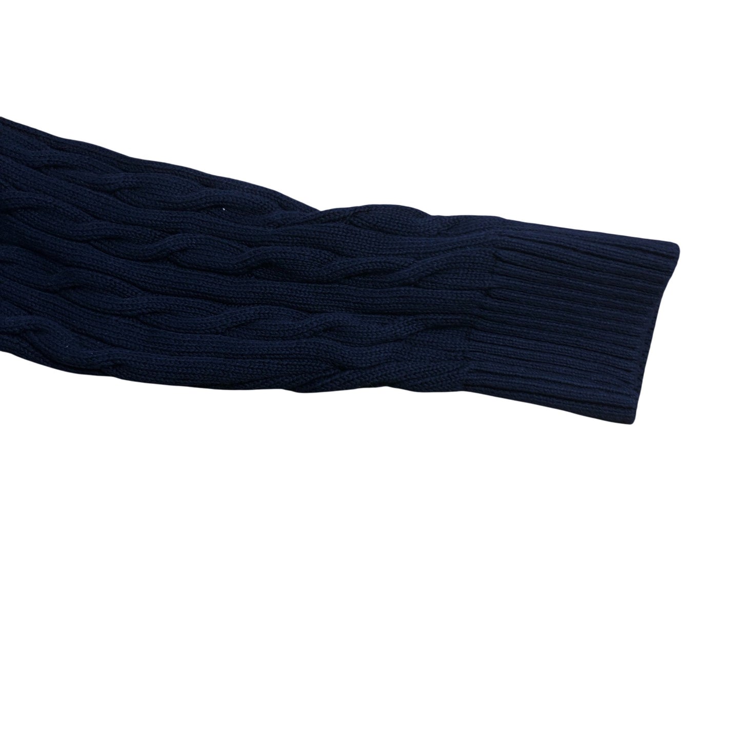 Joules Cable Knit Sweater XL Men's Navy Blue 100 Cotton Pullover Knitwear