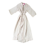 Women's Pink Waffle Texture Robe Lightweight Cropped Sleeve Size M
