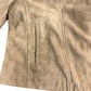 Branded Neutral Suede Jacket Size 18