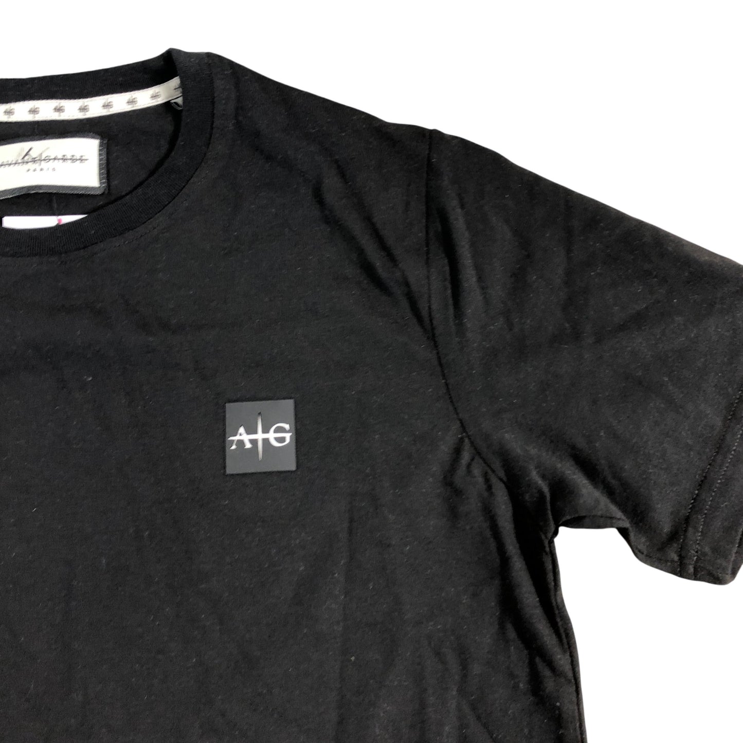 AVANTGARDE Sawton T-Shirt Size S Men's Black Cotton Blend Short Sleeve