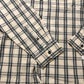 River Island Plaid Shirt S Men's Light Cotton Casual Shirt Blue White