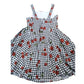 River Island Gingham Print Dress Girls 8 Years Sleeveless Floral Style