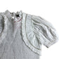 River Island Studios UK6 Women's White Smocked Top With Puff Sleeves