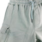 AVANT GARDE UK M Men's Cargo Shorts Light Blue Cotton Blend