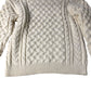 Cream Cable Knit Sweater Women's Size Small Soft Chunky Knit Jumper