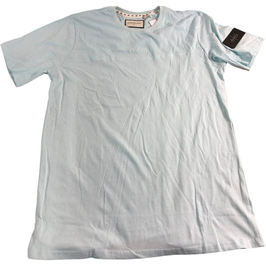 AVANT GARDE Paris AGM108 Men's Casual T-Shirt Light Blue Cotton Short Sleeve