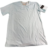 AVANT GARDE Paris AGM108 Men's Casual T-Shirt Light Blue Cotton Short Sleeve