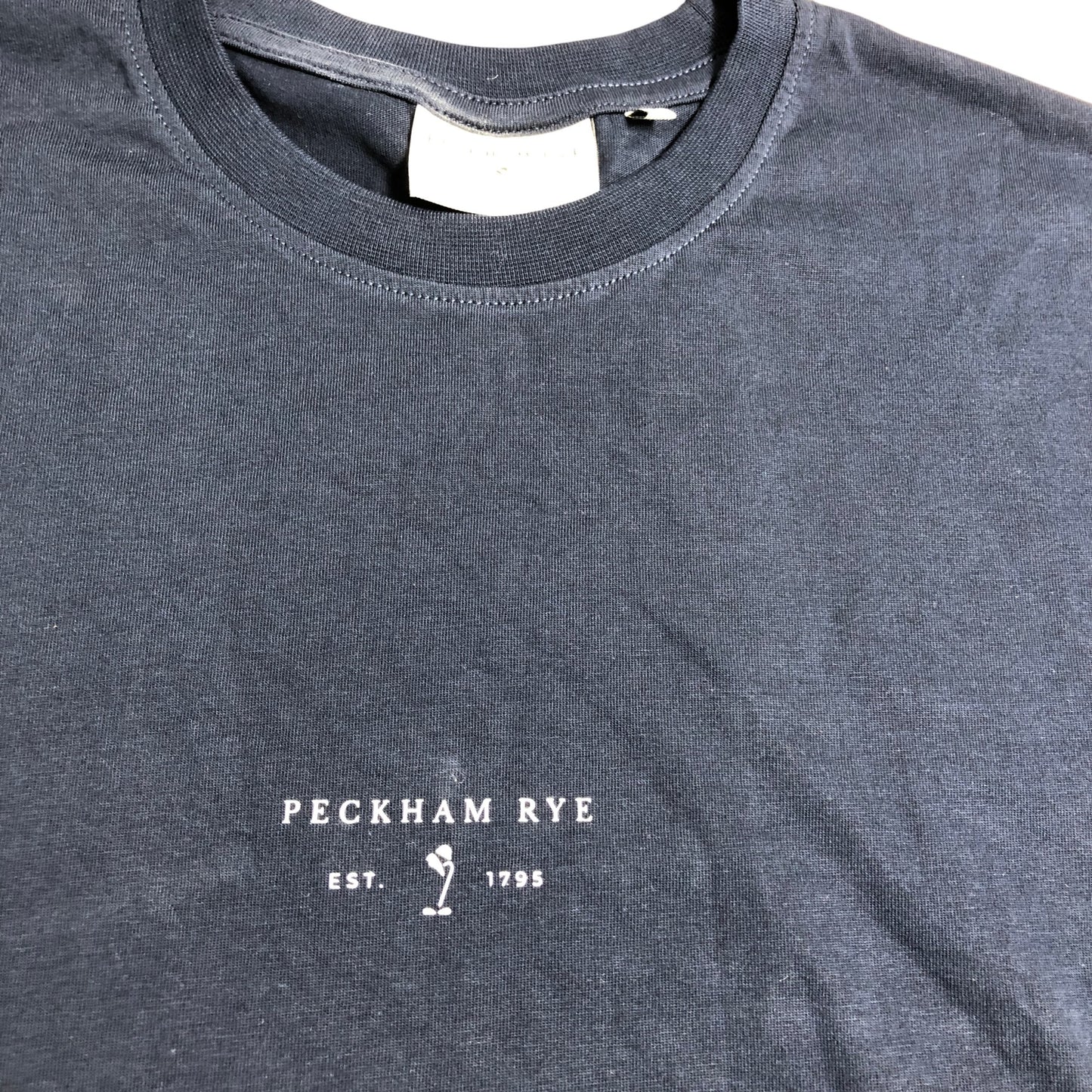 Peckham Rye PRY0051 T Shirt Size S Men's Dark Sapphire Navy Cotton Top