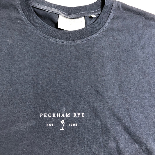 Peckham Rye PRY0051 T Shirt Size S Men's Dark Sapphire Navy Cotton Top
