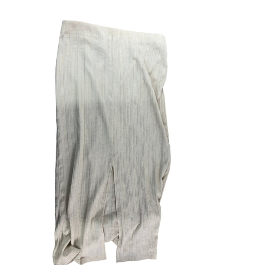 Rivers Island Cream Textured Midi Skirt UK14 Women's Casual Layered Fashion