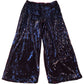 Dark Red Sequin Trousers Wide Leg Size 16 Regular