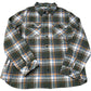 Green Plaid Flannel Shirt Size XXL