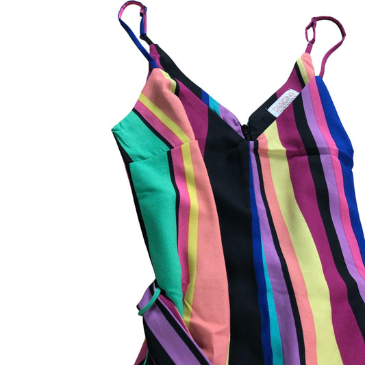 Branded Striped Slip Dress - Size 6