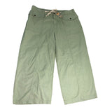 FatFace Cargo Trousers UK22 Women's Light Green Cotton Blend Outdoor Style