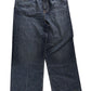 Women's High Rise Denim Jeans Casual Blue Wide Leg UK14