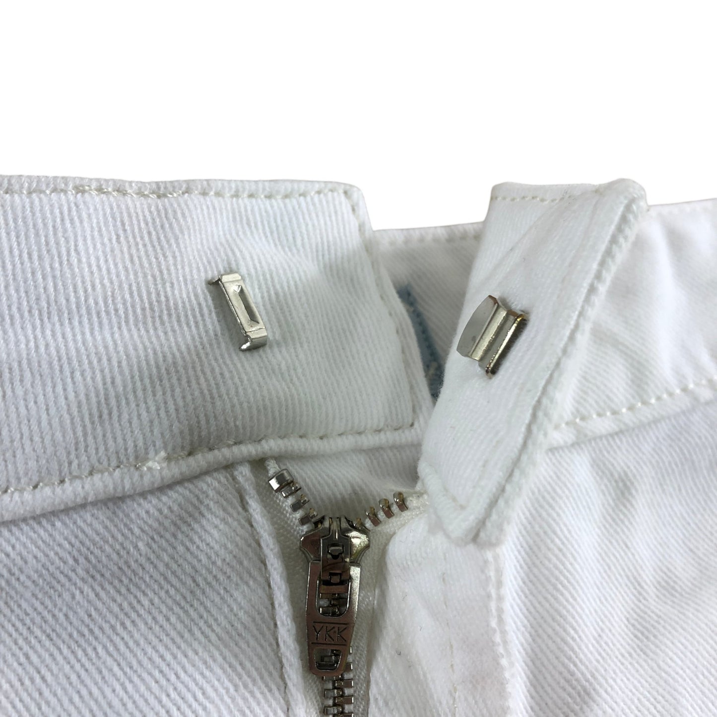 River Island Women's White Casual Denim Shorts UK18