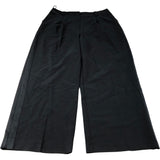 River Island Trousers UK16 Women's Wide Leg Black Polyester Viscose Blend