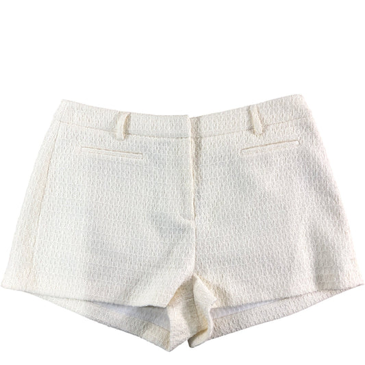 River Island Cream Garden Shorts UK18 Women's Textured High Waisted Fashion