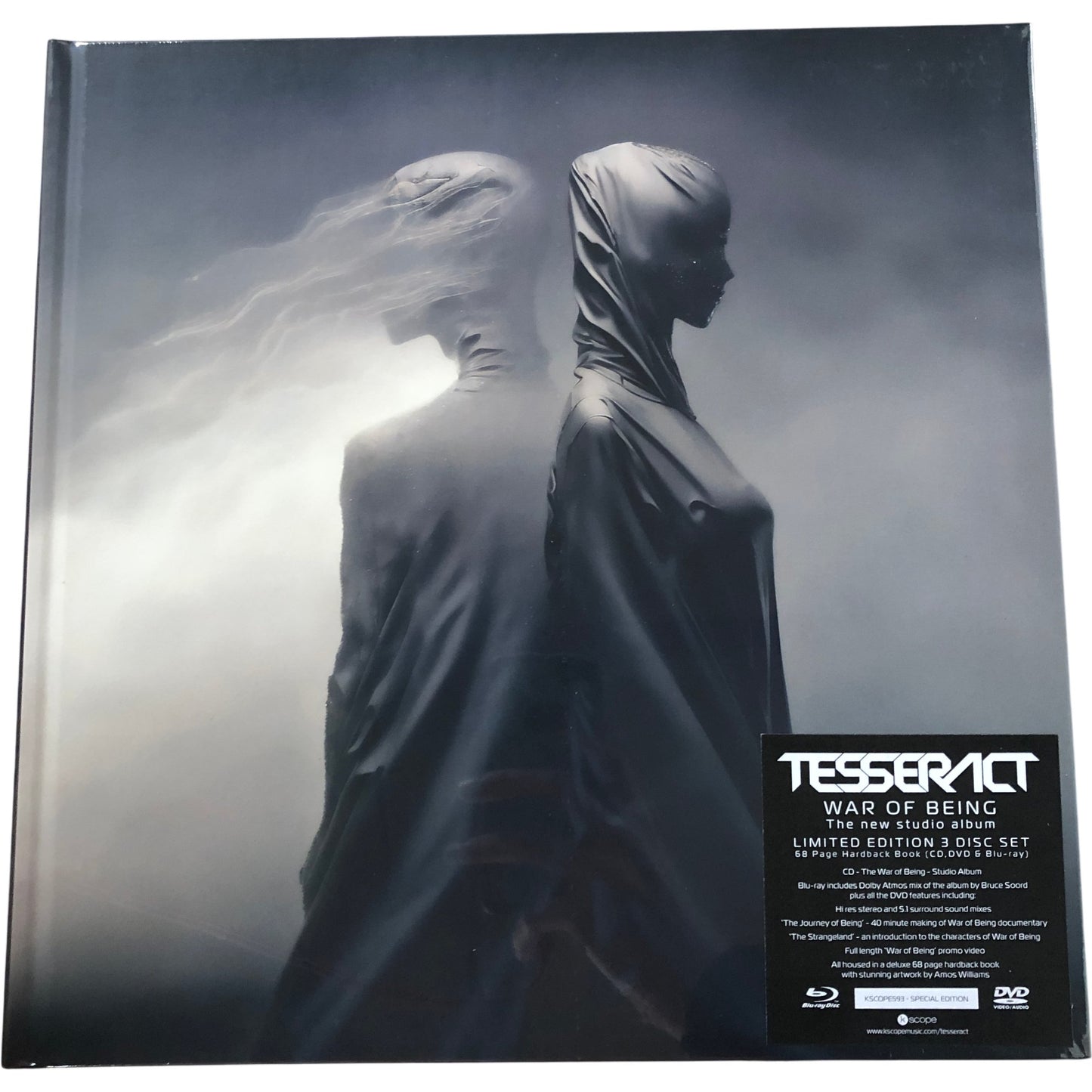 TESSERACT War Of Being Limited Edition 3 Disc Set CD DVD Blu Ray Hardback Book