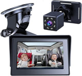 Baby Car Mirror Camera 5 Inch HD Monitor Night Vision Safety Rear View