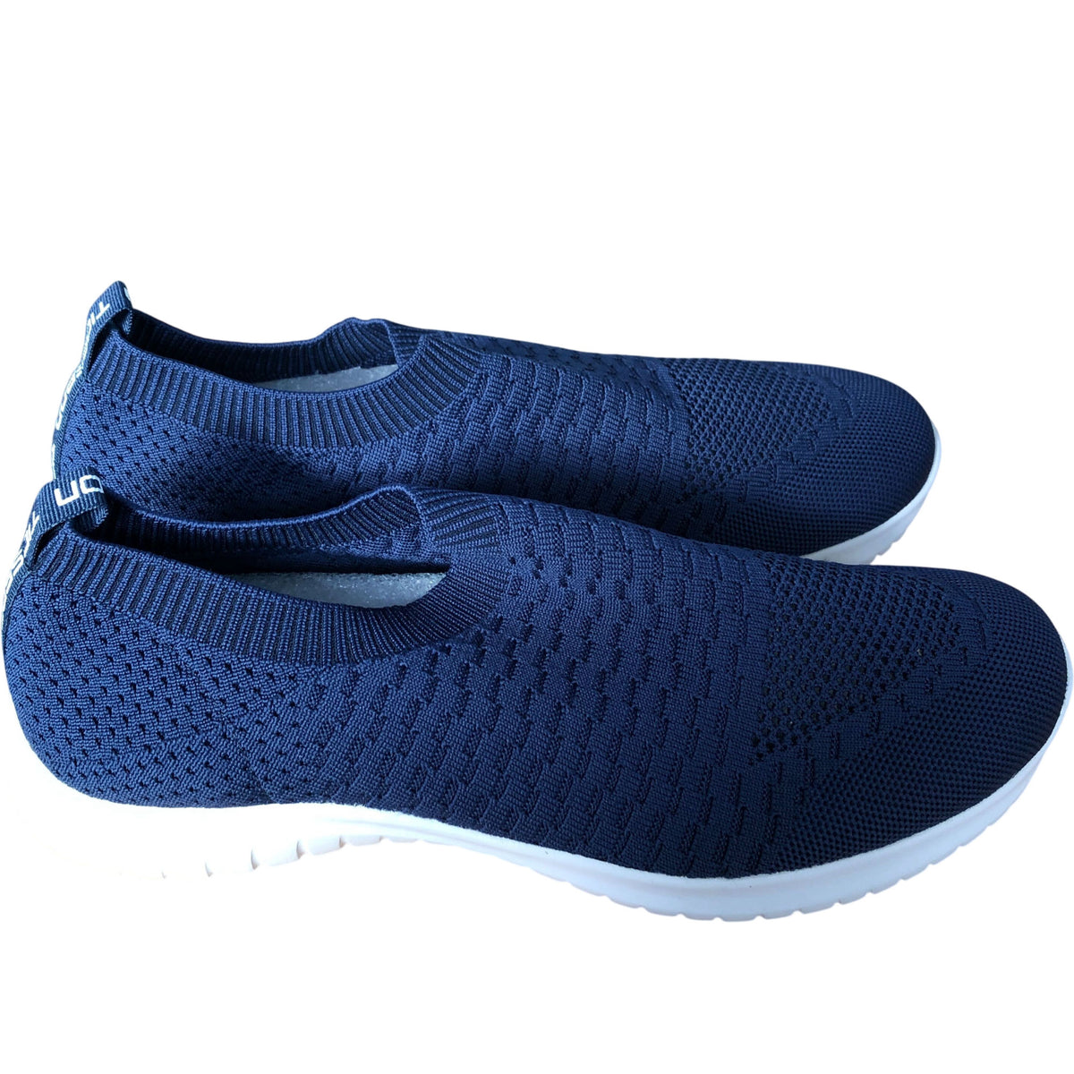 Slip On Sneakers Lightweight Breathable Navy Blue UK10.5