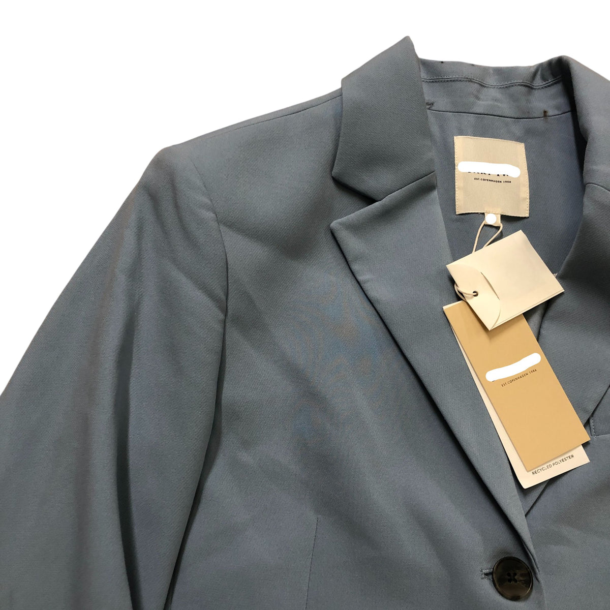 Elina PW Blazer Faded Denim Blazer Jacket Size 8