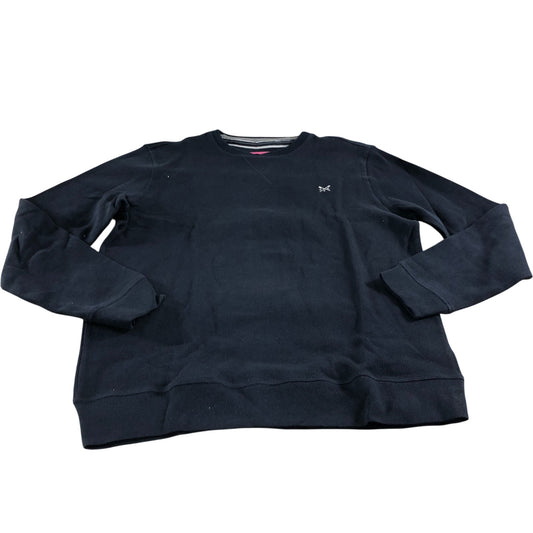 Crew Clothing Company Sweatshirt XL Men's Navy Blue Long Sleeve Cotton