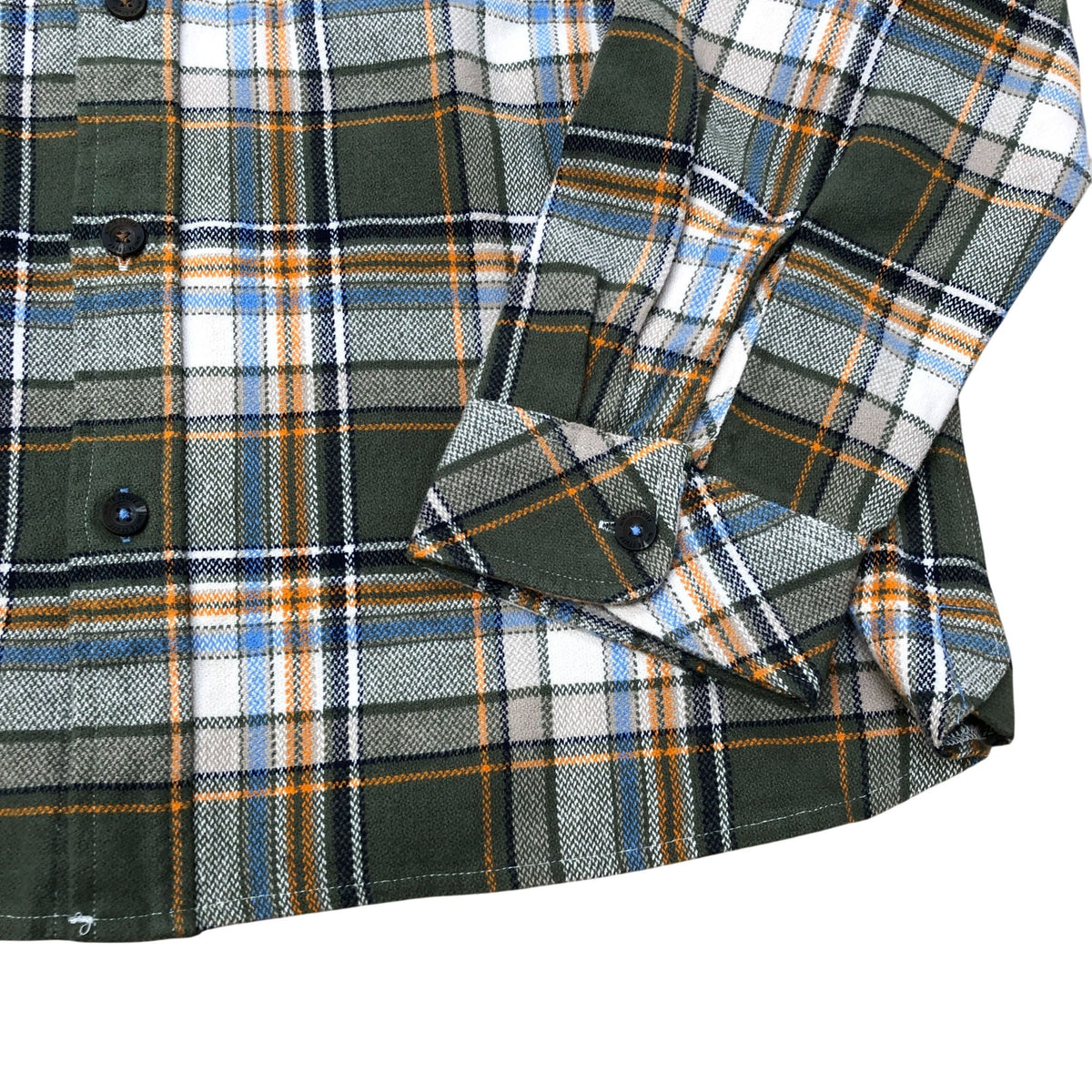 Green Plaid Flannel Shirt Size XXL