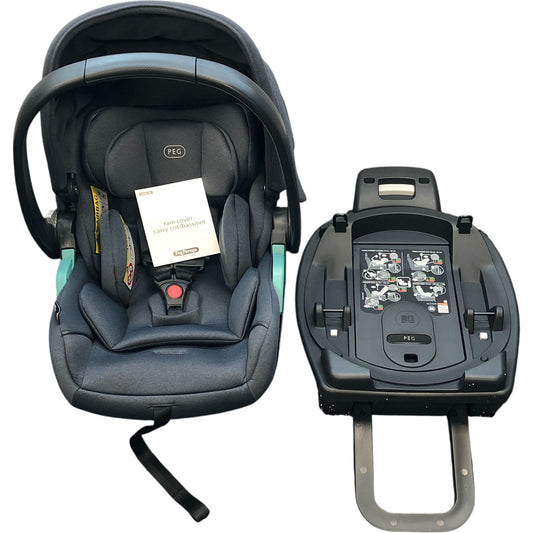Peg Perego’s Primo Viaggio Lounge Infant Car Seat With ISO Fix Base Nordic Blue