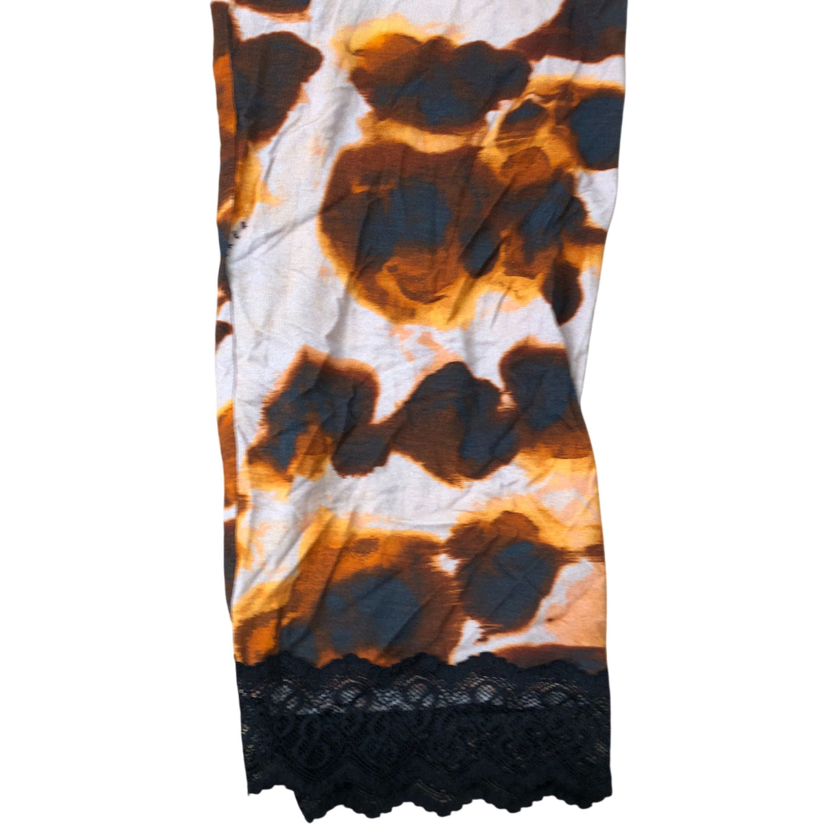 Women's Nightwear Orange Brown Animal Print Jogger Pants UK12