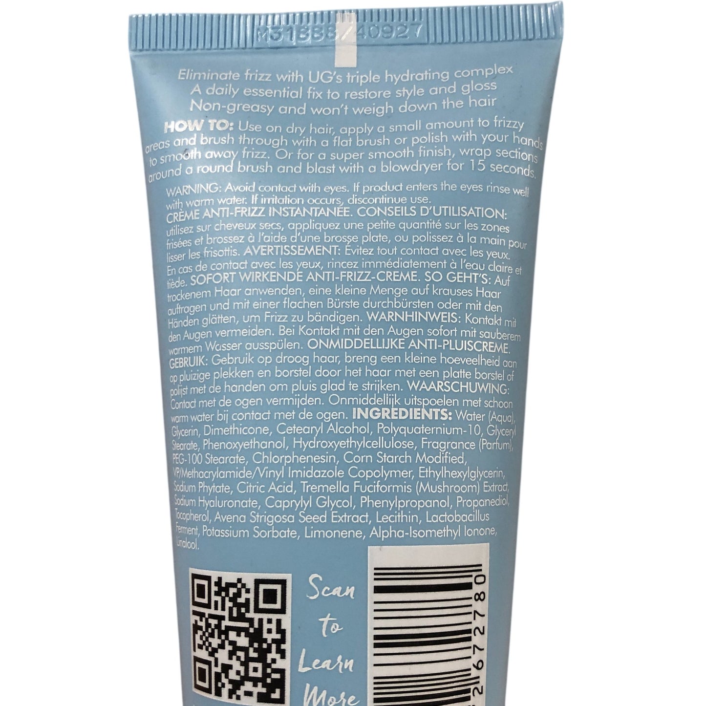 Umberto Giannini Thirsty Curls De-Frizzer 100ml Instant Anti Frizz Cream