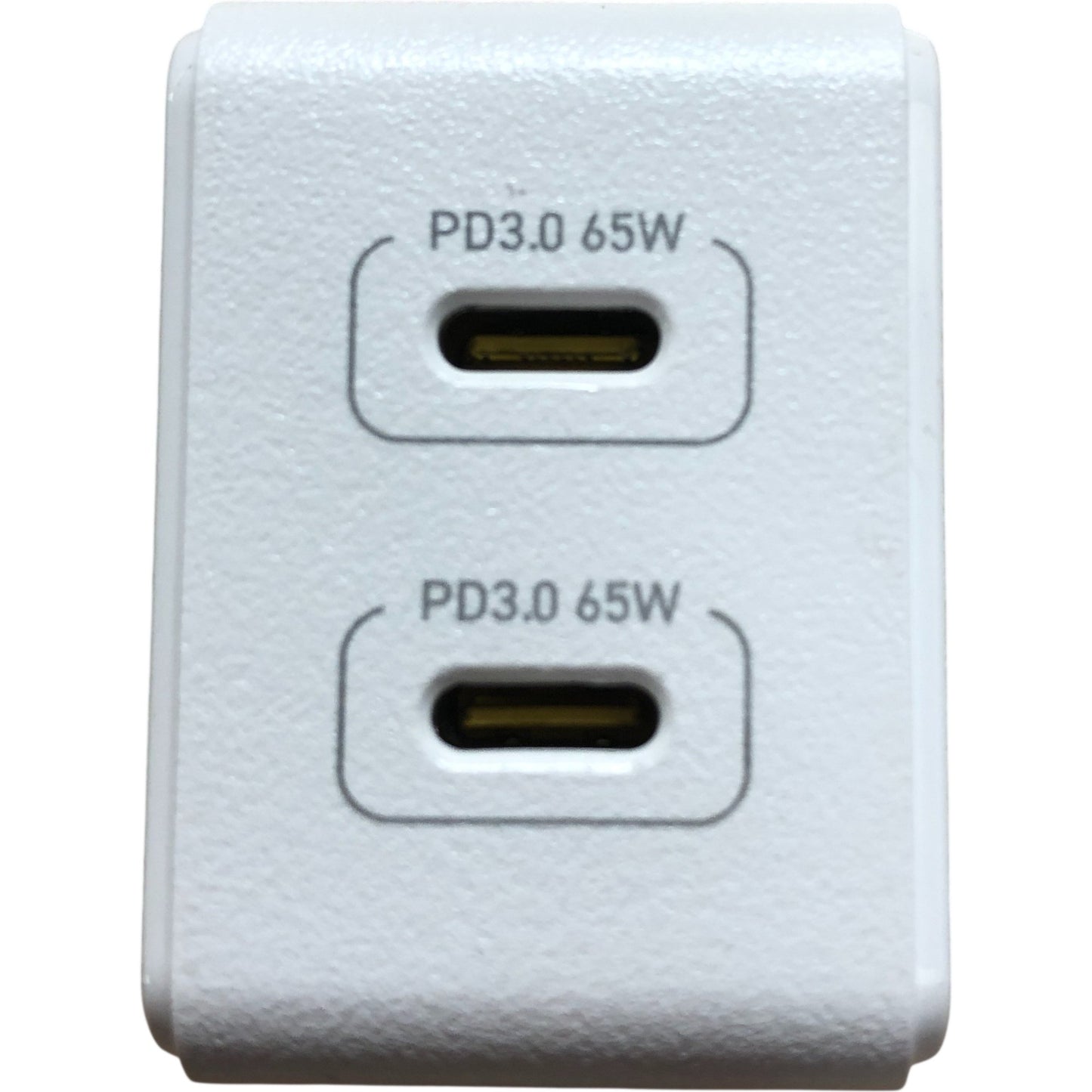 Yoocas White 65W GaN 2 Port Wall Charger USB C Fast Charger Compact Design