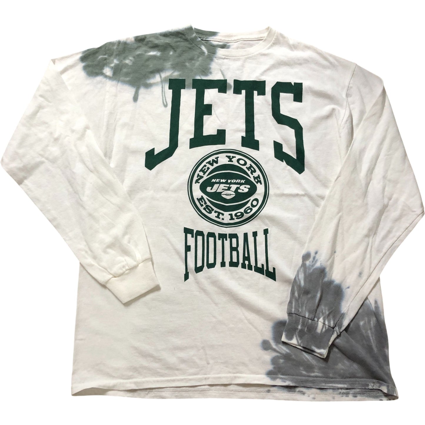 Junk Food Clothing NFL New York Jets Tie Dye Long Sleeve Flea Market Tee M