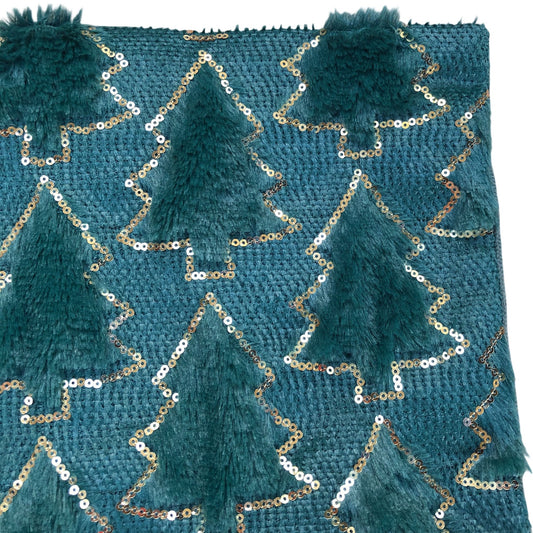 Christmas Tree Cushion Cover Green 45x45cm