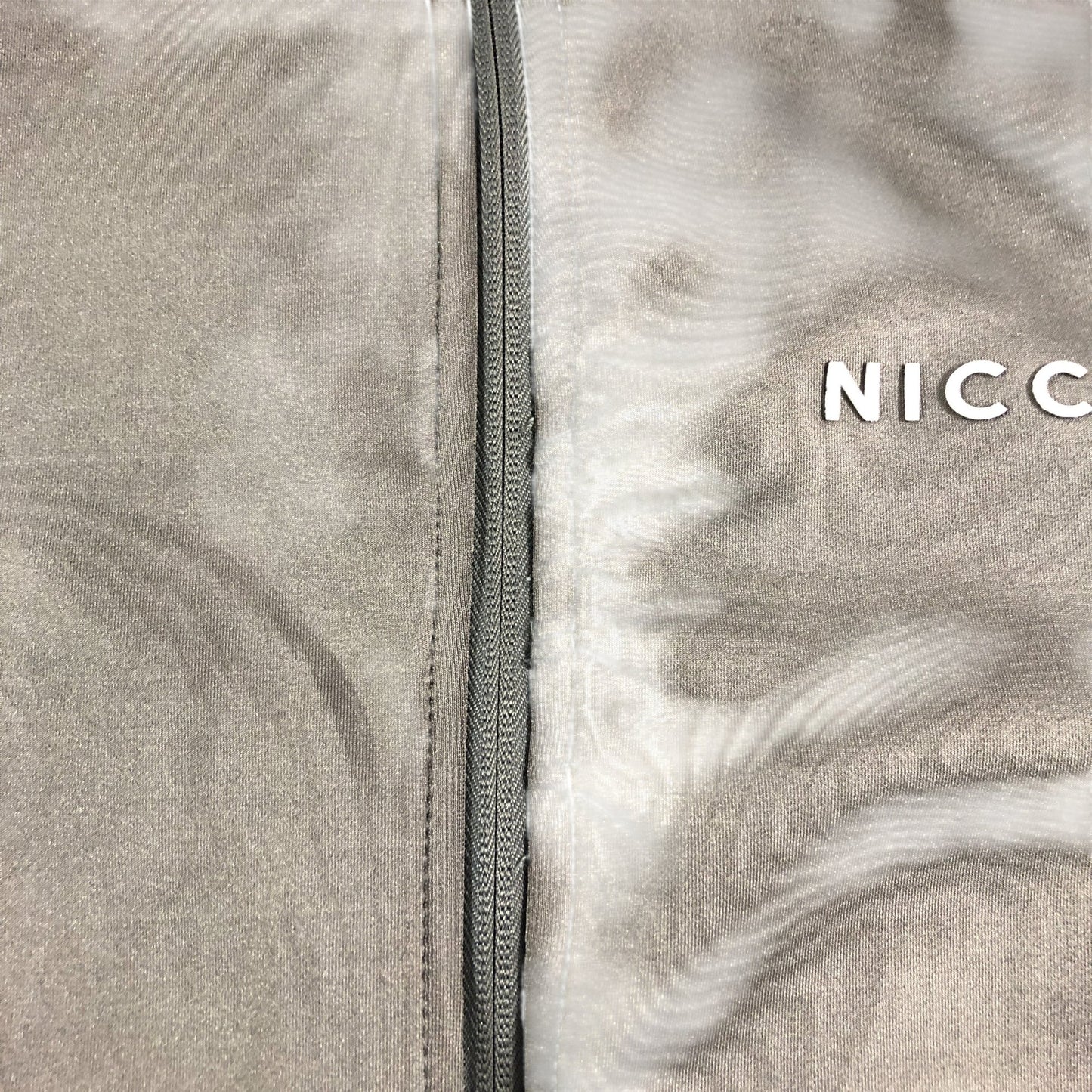 NICCE Men's Grey Zip Up Jacket Casual Lightweight Sportswear Medium