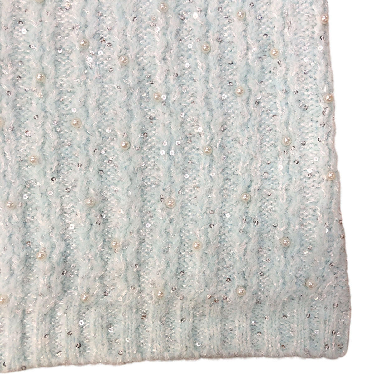 River Island Kids Blue Wool Blend Dress Bow Detail