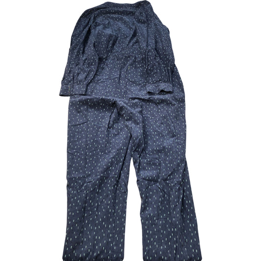 Women's Jumpsuit Black Cotton Drawstring Long Sleeve Fashion
