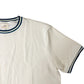 River Island 4XL Mens White Short Sleeve T-Shirt Modern Fit Blue Trim
