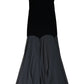 River Island Women's Elegant Black Velvet Maxi Dress Long Length Size 6
