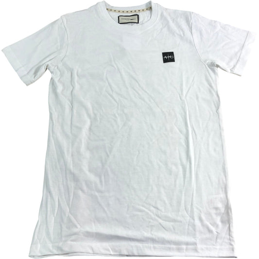 AVANTGARDE Sawton T-Shirt Men's Cotton Blend White Short Sleeve Top Size Small