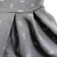 Branded Girls Dress Age 11 Years Black Bow Printed Pleated Skirt
