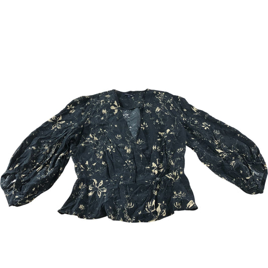 Soeur Black Floral Blouse - Size 8